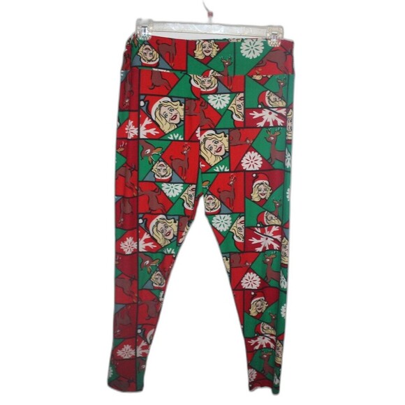 Womens Leggings Christmas Cloths Rare Holiday Design Tall and Curvy Tc2 Lularoe - Picture 1 of 5